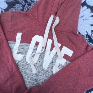 A “love” hoodie! Cute and comfy